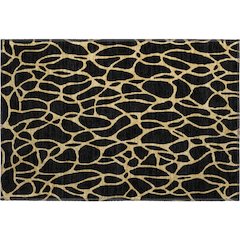 Premium Machine Washable Mayfield AMF1023 Black 1'8" x 2'6" Rug