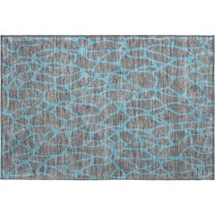 Premium Machine Washable Mayfield AMF1023 Gray 1'8" x 2'6" Rug