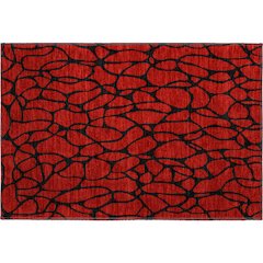 Premium Machine Washable Mayfield AMF1023 Red 1'8" x 2'6" Rug