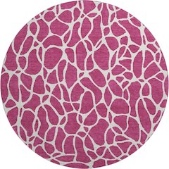 Premium Machine Washable Mayfield AMF1024 Blush 8' x 8' Round Rug