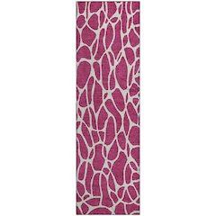 Premium Machine Washable Mayfield AMF1024 Blush 2'3" x 7'6" Runner Rug