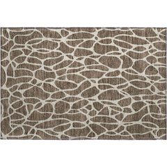 Premium Machine Washable Mayfield AMF1024 Fudge 1'8" x 2'6" Rug