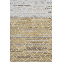 Premium Machine Washable Mayfield AMF1025 Gold 2'6" x 3'10" Rug