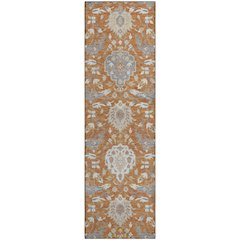 Premium Machine Washable Mayfield AMF1026 Copper 2'3" x 7'6" Runner Rug