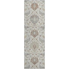 Premium Machine Washable Mayfield AMF1026 Ivory 2'3" x 7'6" Runner Rug