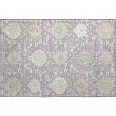Premium Machine Washable Mayfield AMF1026 Lavender 1'8" x 2'6" Rug