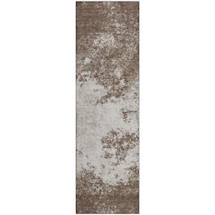 Premium Machine Washable Mayfield AMF1027 Brown 2'3" x 7'6" Runner Rug