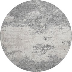 Premium Machine Washable Mayfield AMF1027 Gray 8' x 8' Round Rug