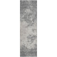 Premium Machine Washable Mayfield AMF1027 Gray 2'3" x 7'6" Runner Rug