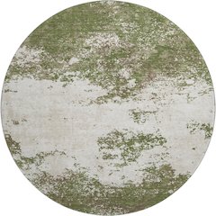 Premium Machine Washable Mayfield AMF1027 Olive 8' x 8' Round Rug