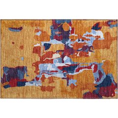Premium Machine Washable Mayfield AMF1028 Copper 1'8" x 2'6" Rug