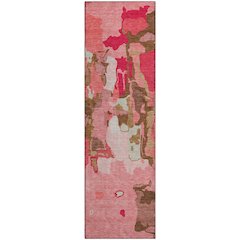 Premium Machine Washable Mayfield AMF1028 Coral 2'3" x 7'6" Runner Rug