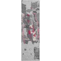 Premium Machine Washable Mayfield AMF1028 Gray 2'3" x 7'6" Runner Rug