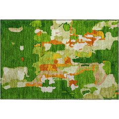 Premium Machine Washable Mayfield AMF1028 Green 1'8" x 2'6" Rug
