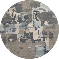 Premium Machine Washable Mayfield AMF1028 Taupe 8' x 8' Round Rug