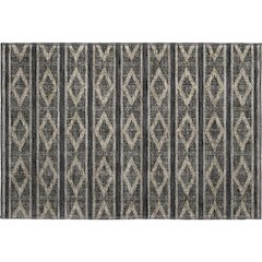 Premium Machine Washable Mayfield AMF1029 Black 1'8" x 2'6" Rug