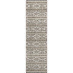 Premium Machine Washable Mayfield AMF1029 Taupe 2'3" x 7'6" Runner Rug