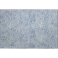 Premium Machine Washable Mayfield AMF1030 Denim 1'8" x 2'6" Rug