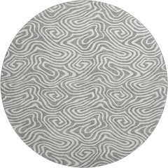 Premium Machine Washable Mayfield AMF1030 Gray 8' x 8' Round Rug