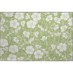 Premium Machine Washable Mayfield AMF1032 Aloe 1'8" x 2'6" Rug