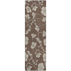 Premium Machine Washable Mayfield AMF1032 Brown 2'3" x 7'6" Runner Rug