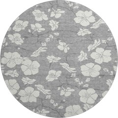 Premium Machine Washable Mayfield AMF1032 Gray 8' x 8' Round Rug