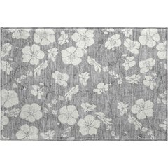 Premium Machine Washable Mayfield AMF1032 Gray 1'8" x 2'6" Rug