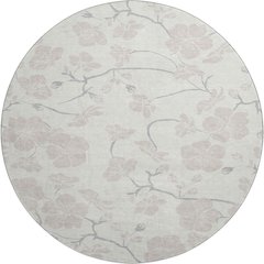 Premium Machine Washable Mayfield AMF1032 Ivory 8' x 8' Round Rug