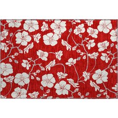 Premium Machine Washable Mayfield AMF1032 Red 1'8" x 2'6" Rug
