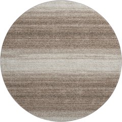 Premium Machine Washable Mayfield AMF1033 Brown 8' x 8' Round Rug