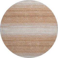 Premium Machine Washable Mayfield AMF1033 Copper 8' x 8' Round Rug