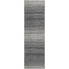 Premium Machine Washable Mayfield AMF1033 Gray 2'3" x 7'6" Runner Rug