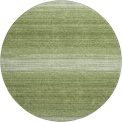 Premium Machine Washable Mayfield AMF1033 Green 8' x 8' Round Rug