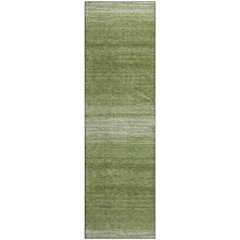 Premium Machine Washable Mayfield AMF1033 Green 2'3" x 7'6" Runner Rug