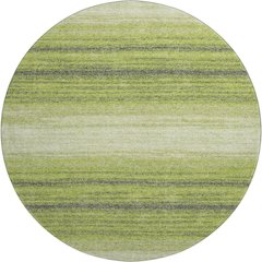 Premium Machine Washable Mayfield AMF1033 Lime 8' x 8' Round Rug