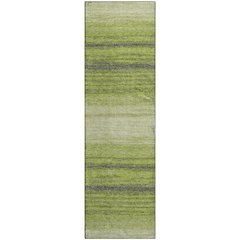 Premium Machine Washable Mayfield AMF1033 Lime 2'3" x 7'6" Runner Rug
