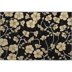 Premium Machine Washable Mayfield AMF1034 Black 1'8" x 2'6" Rug
