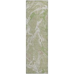 Premium Machine Washable Mayfield AMF1035 Aloe 2'3" x 7'6" Runner Rug