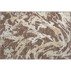 Premium Machine Washable Mayfield AMF1035 Brown 1'8" x 2'6" Rug