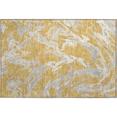 Premium Machine Washable Mayfield AMF1035 Gold 1'8" x 2'6" Rug