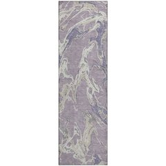 Premium Machine Washable Mayfield AMF1035 Lavender 2'3" x 7'6" Runner Rug