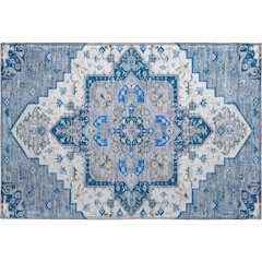 Premium Machine Washable Mayfield AMF1036 Blue 1'8" x 2'6" Rug