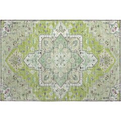 Premium Machine Washable Mayfield AMF1036 Green 1'8" x 2'6" Rug