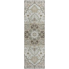Premium Machine Washable Mayfield AMF1036 Ivory 2'3" x 7'6" Runner Rug