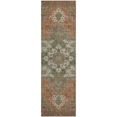 Premium Machine Washable Mayfield AMF1036 Rust 2'3" x 7'6" Runner Rug