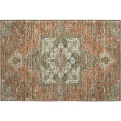 Premium Machine Washable Mayfield AMF1036 Rust 1'8" x 2'6" Rug