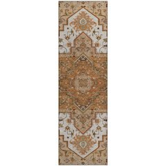 Premium Machine Washable Mayfield AMF1036 Terracotta 2'3" x 7'6" Runner Rug