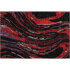 Premium Machine Washable Mayfield AMF1037 Black 1'8" x 2'6" Rug