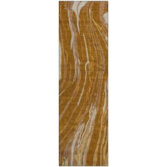 Premium Machine Washable Mayfield AMF1037 Paprika 2'3" x 7'6" Runner Rug