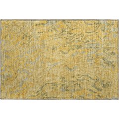 Premium Machine Washable Mayfield AMF1038 Gold 1'8" x 2'6" Rug